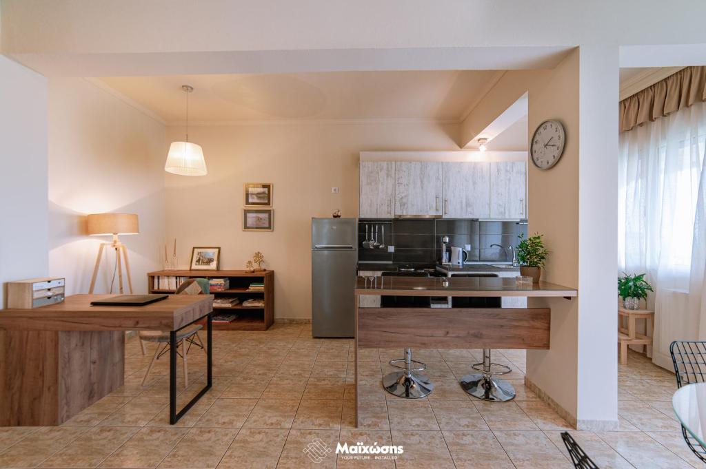 Kuchyň nebo kuchyňský kout v ubytování HELIANTHOS VILLA - APARTMENT No2
