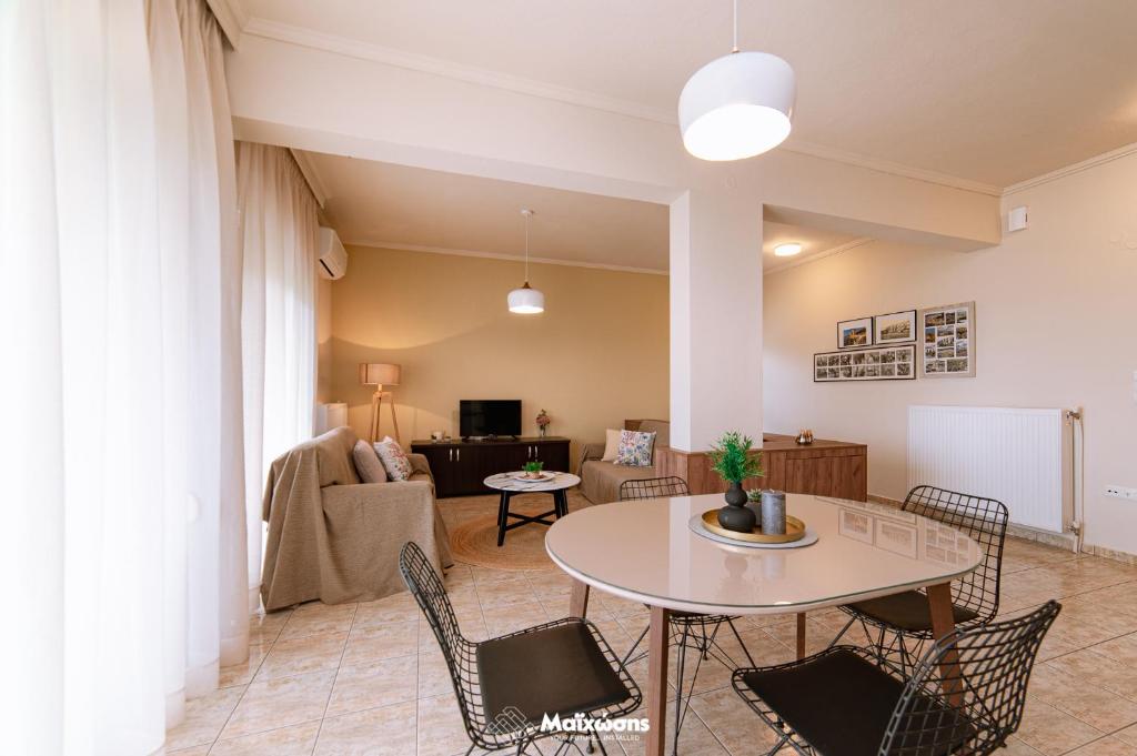 Posezení v ubytování HELIANTHOS VILLA - APARTMENT No2