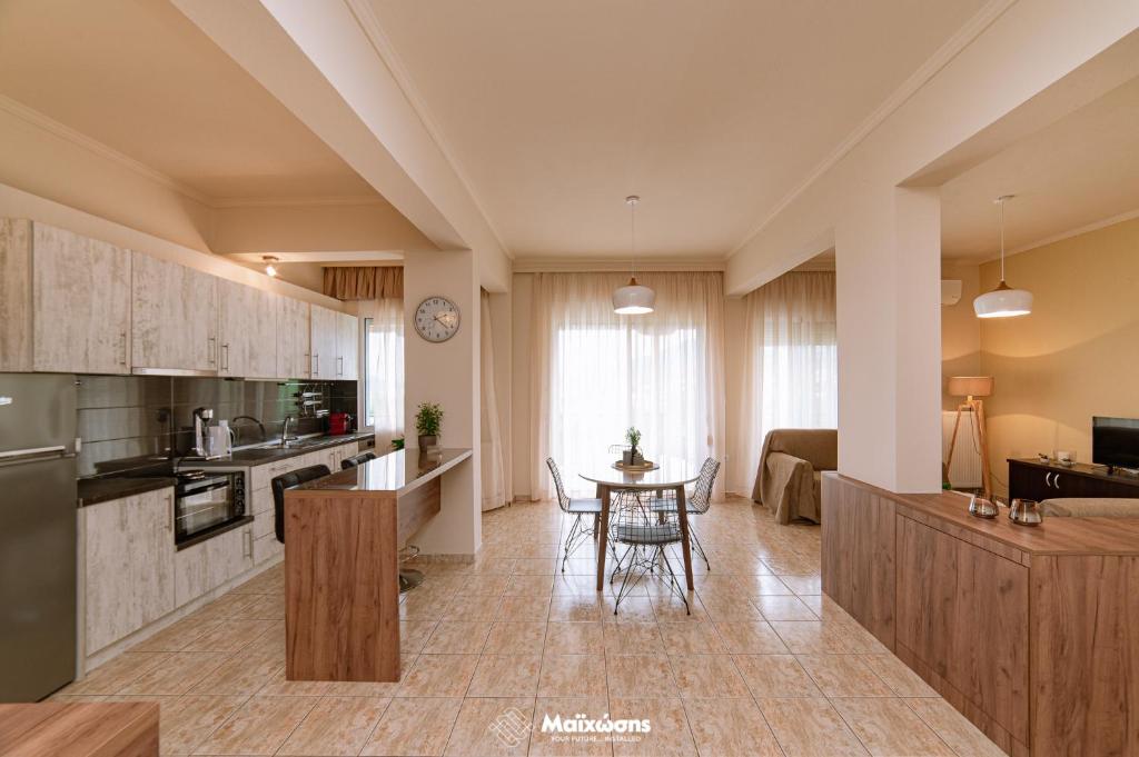 Kuchyň nebo kuchyňský kout v ubytování HELIANTHOS VILLA - APARTMENT No2