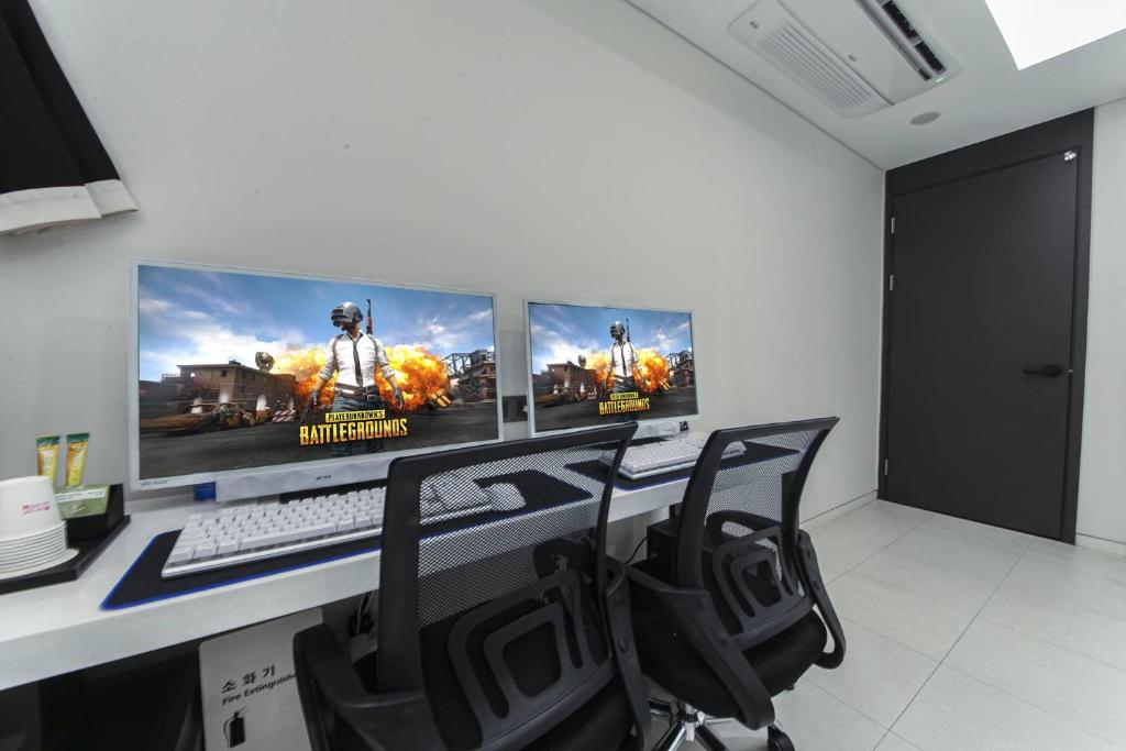 TV a/nebo společenská místnost v ubytování Zam 101