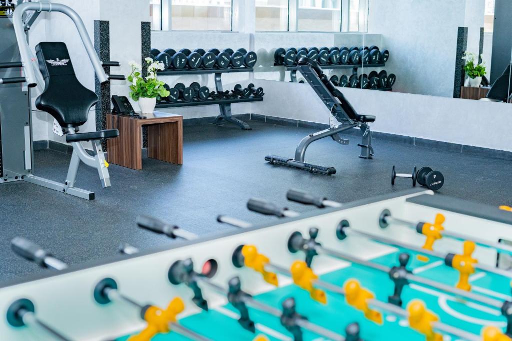 Fitness centrum a/nebo fitness zařízení v ubytování Luxe Grand Hotel Apartments