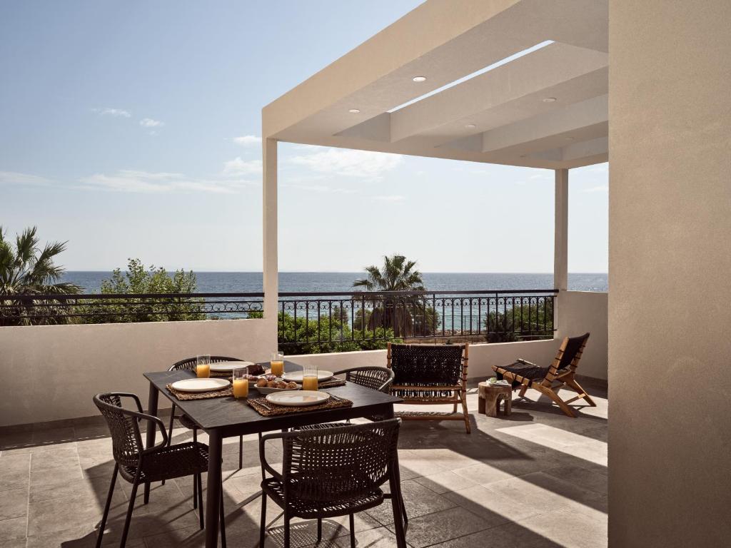 Balkón nebo terasa v ubytování Margie Sea View Apartment