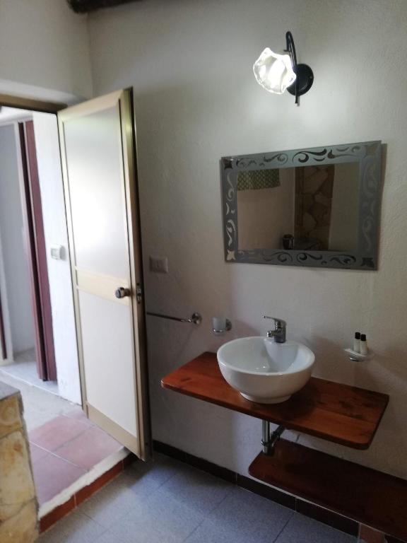 Koupelna v ubytování Hotel Villaggio Tabù