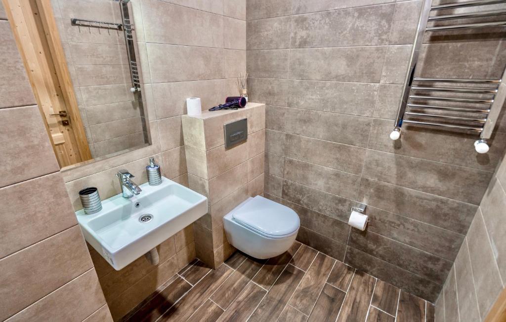 Koupelna v ubytování Studio Apartment NFT New Gudauri 108
