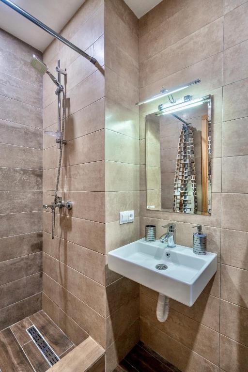 Koupelna v ubytování Studio Apartment NFT New Gudauri 108