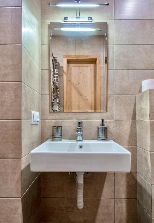 Koupelna v ubytování Studio Apartment NFT New Gudauri 108