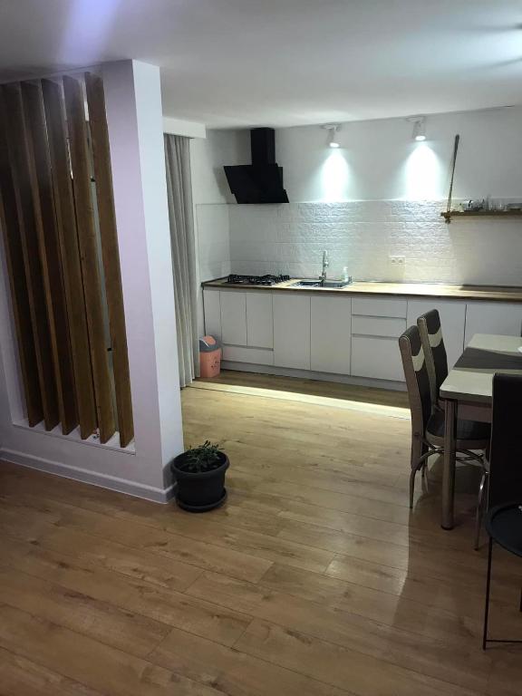 Kuchyň nebo kuchyňský kout v ubytování Friendly House