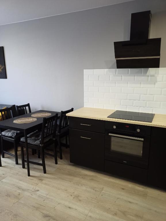 Kuchyňa alebo kuchynka v ubytovaní Apartament Letnicka, Nowy, 950m od morza