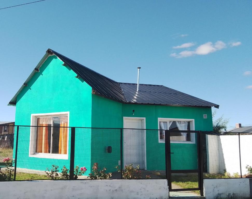 Bygningen som feriehuset ligger i