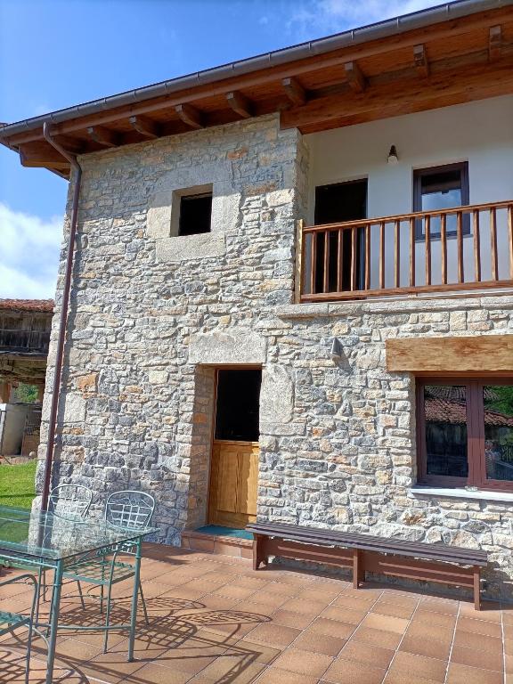 Balkón nebo terasa v ubytování LAS CASINAS DE ARBAZAL