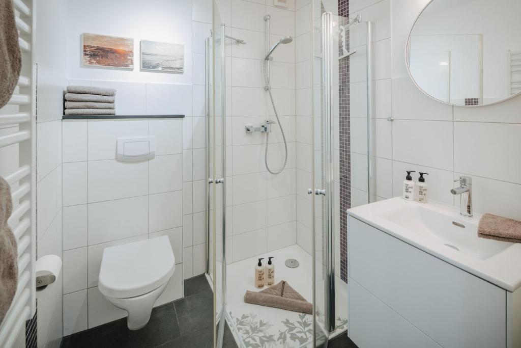 Koupelna v ubytování Haus Salz&Sand Wohnung Salz