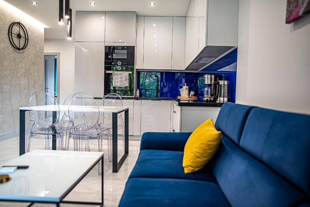 Kuchyňa alebo kuchynka v ubytovaní Luksusowy apartament na Starym Miescie