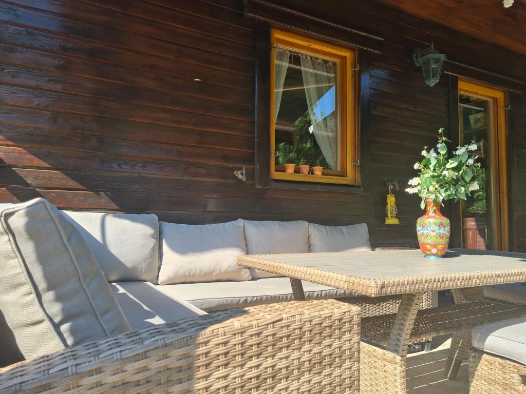 Posezení v ubytování House Poljana