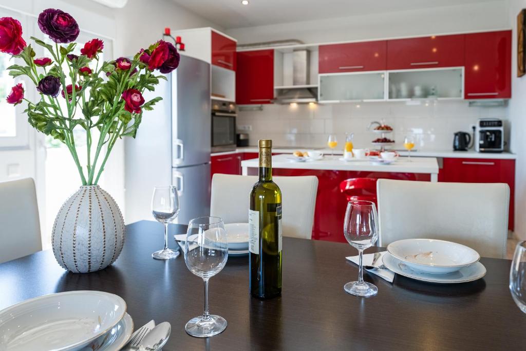 Kuchyňa alebo kuchynka v ubytovaní Apartman ViEw