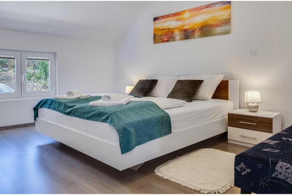 Posteľ alebo postele v izbe v ubytovaní Apartman ViEw