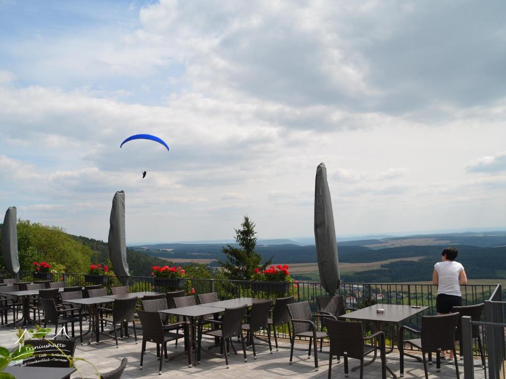 Hosté ubytování Die Triniushütte "Thüringens schönste Aussicht"