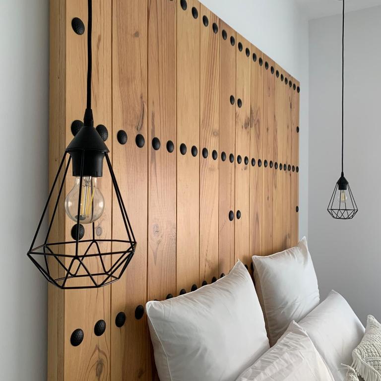 Postel nebo postele na pokoji v ubytování Lovely suites Tarifa, estudio a estrenar en el centro y muy cerca de la playa