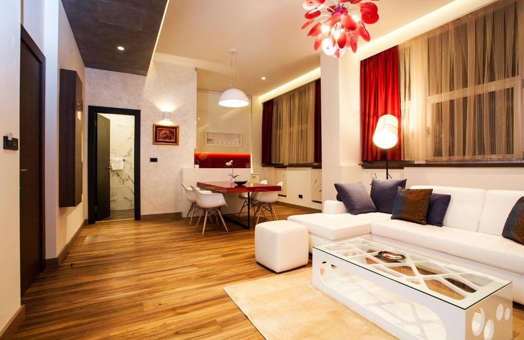 Posezení v ubytování Atera Business Suites