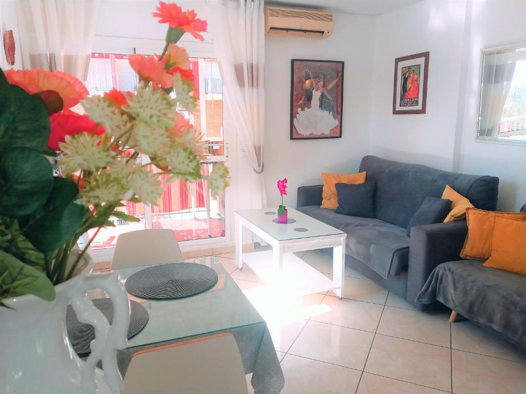Posezení v ubytování Minerva 1-Bedroom close to the beach park etc
