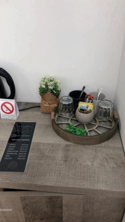 Kuchyň nebo kuchyňský kout v ubytování Apartmani Statik SD