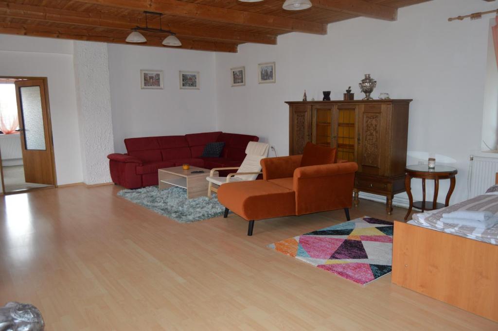 Posezení v ubytování Bohemica Apartman 1