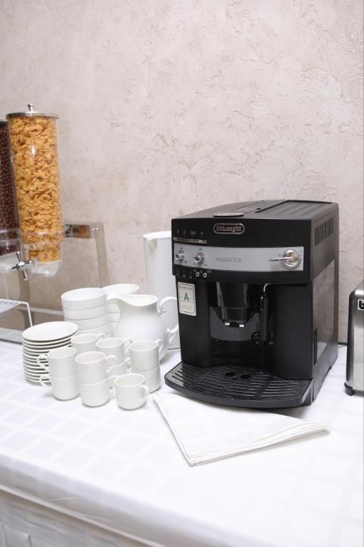 Kuchyň nebo kuchyňský kout v ubytování Anga Yerevan Hotel