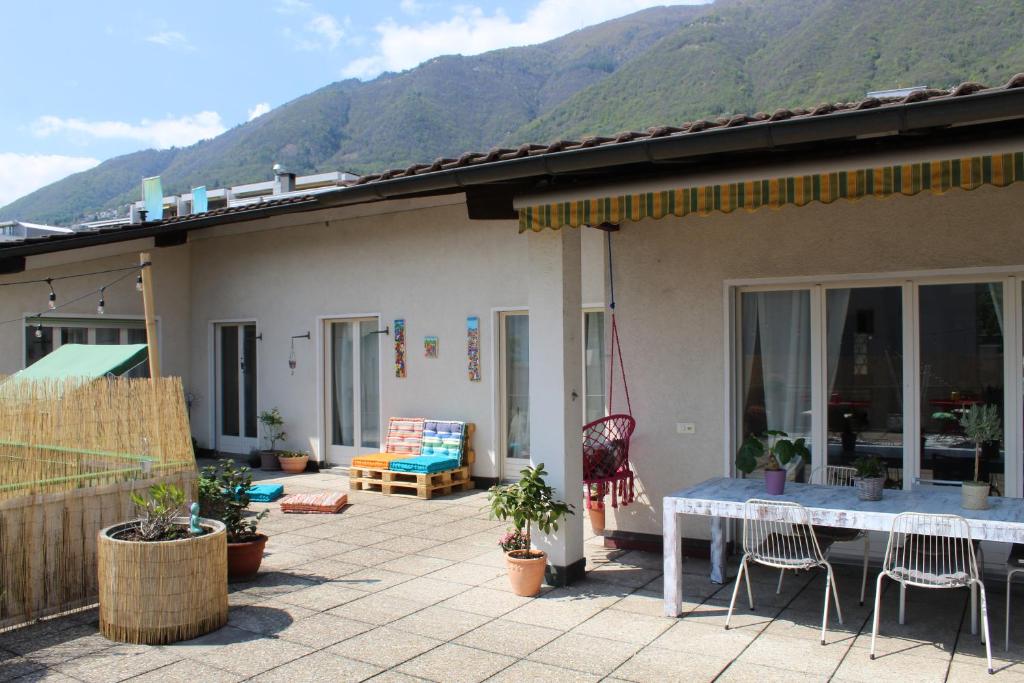 Nespecifikovaný výhled na hory nebo výhled na hory při pohledu z apartmánu