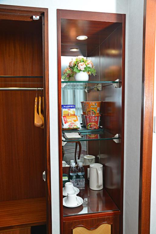 Kuchyň nebo kuchyňský kout v ubytování Hotel Guia