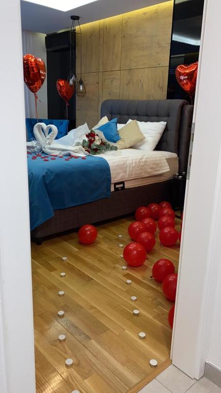 Postel nebo postele na pokoji v ubytování Spa Intimo Doboj