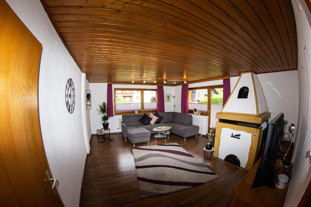 TV a/nebo společenská místnost v ubytování Apart Schöne Aussicht