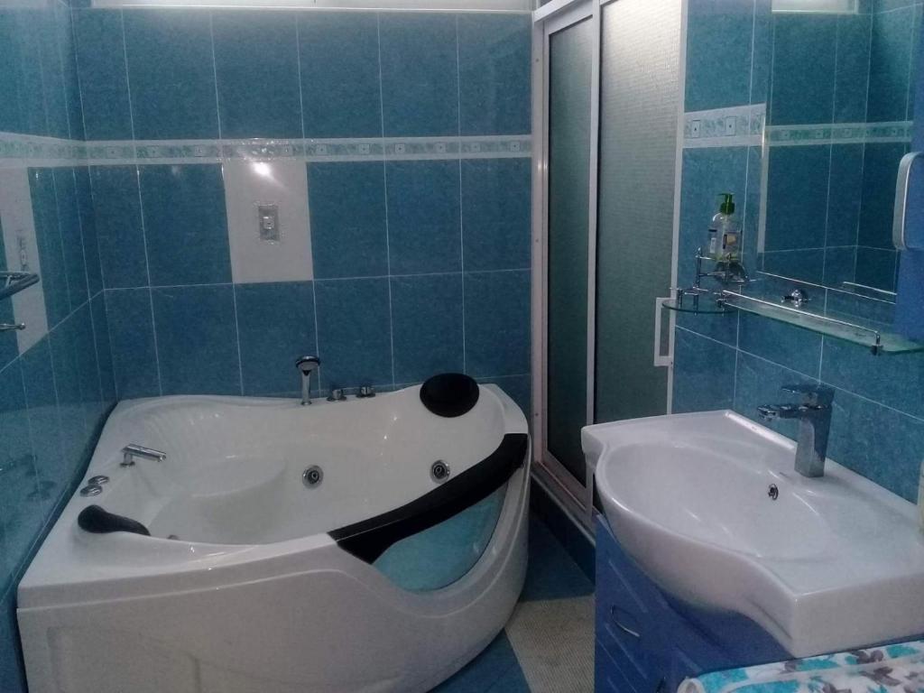 Ett badrum på Cocorico Mtius