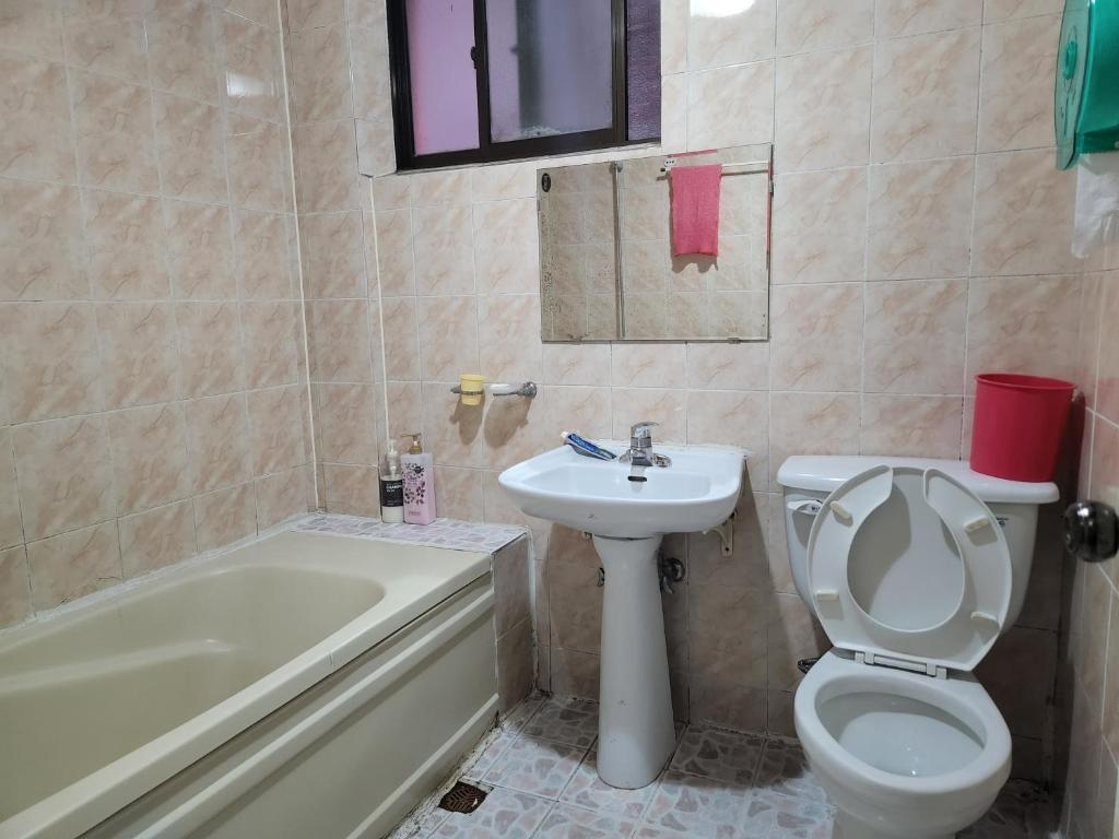 Koupelna v ubytování Daeho Motel