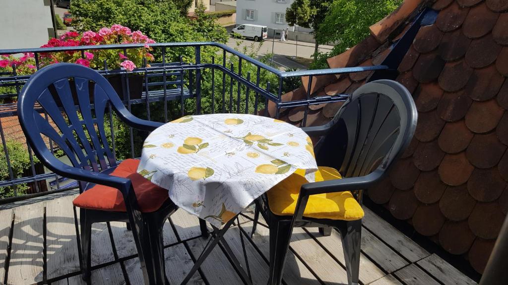 Balkón nebo terasa v ubytování Villa Am Rosenfelspark