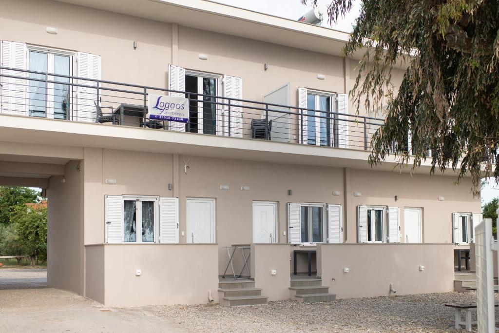 Balkón nebo terasa v ubytování Loggos Apartments