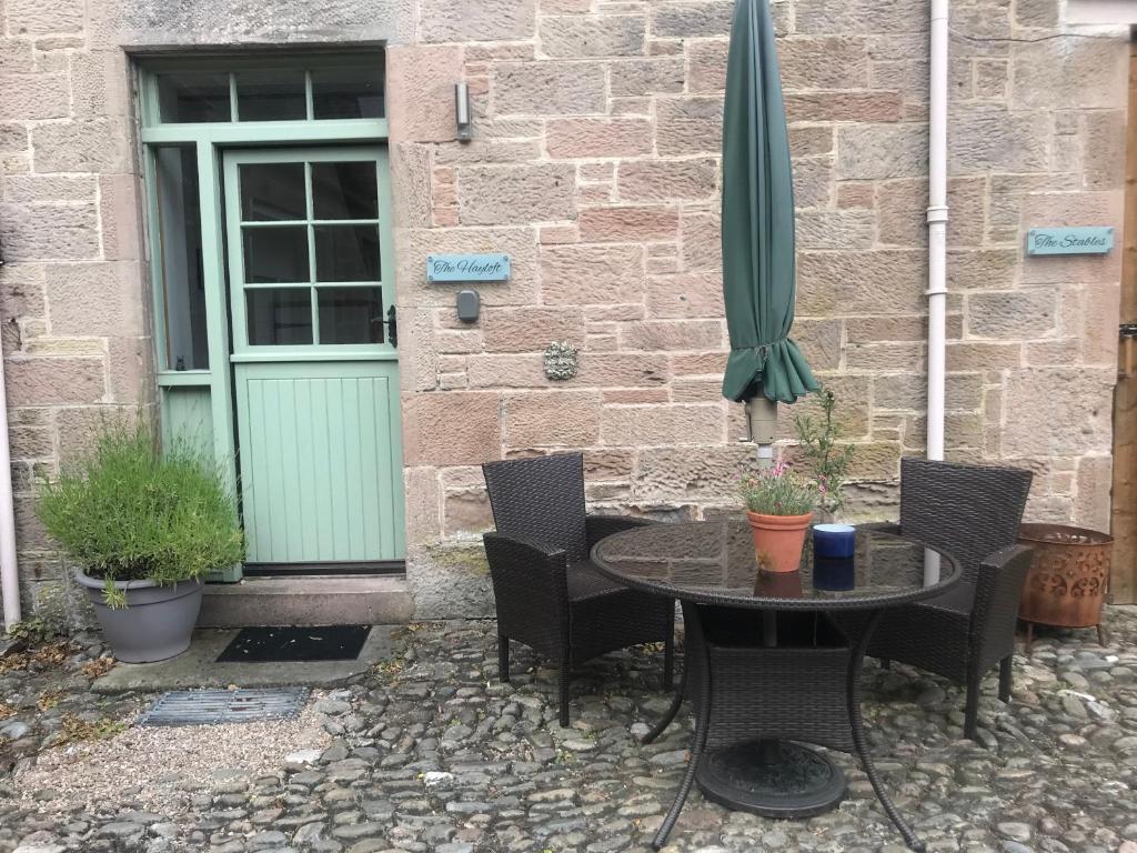 Patio nebo venkovní prostory v ubytování Brylach Steading