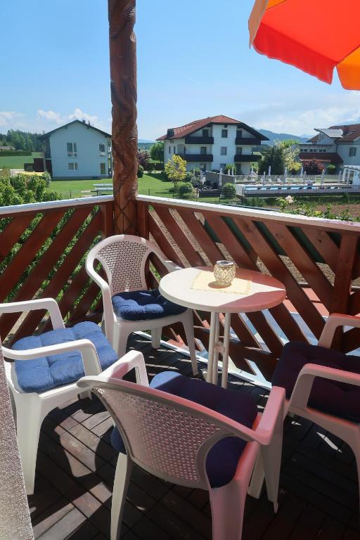 Balkón nebo terasa v ubytování Ferienwohnung Josy
