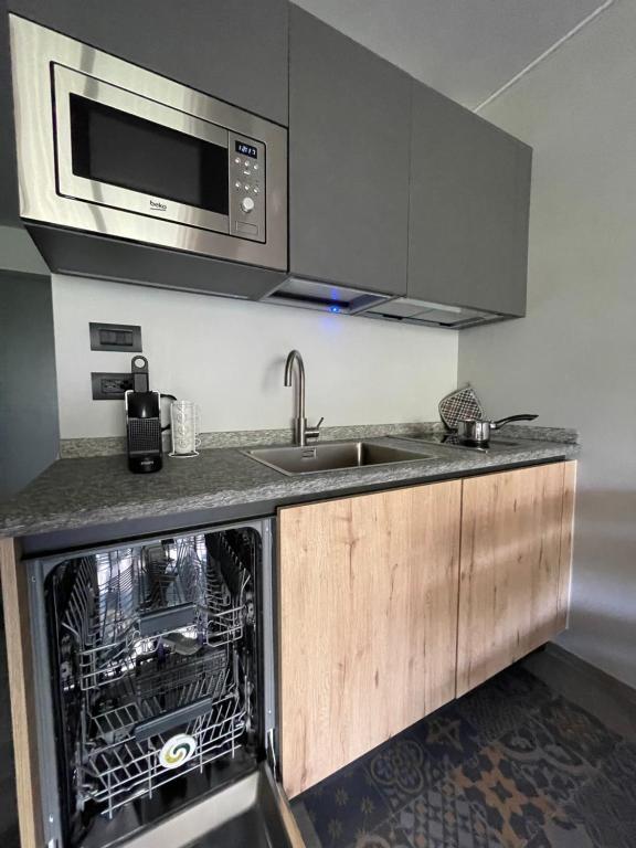 Kuchyň nebo kuchyňský kout v ubytování Maison Etoile - Pila n 0042