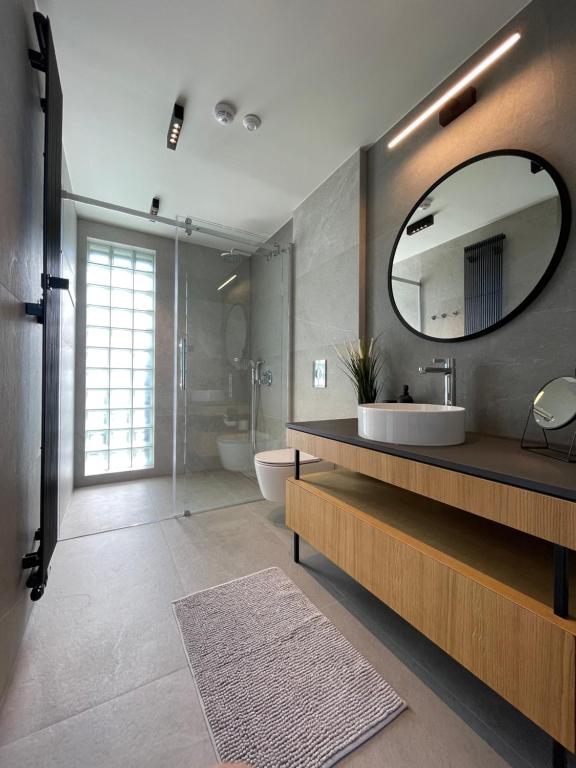 Koupelna v ubytování Apartamenty Nero