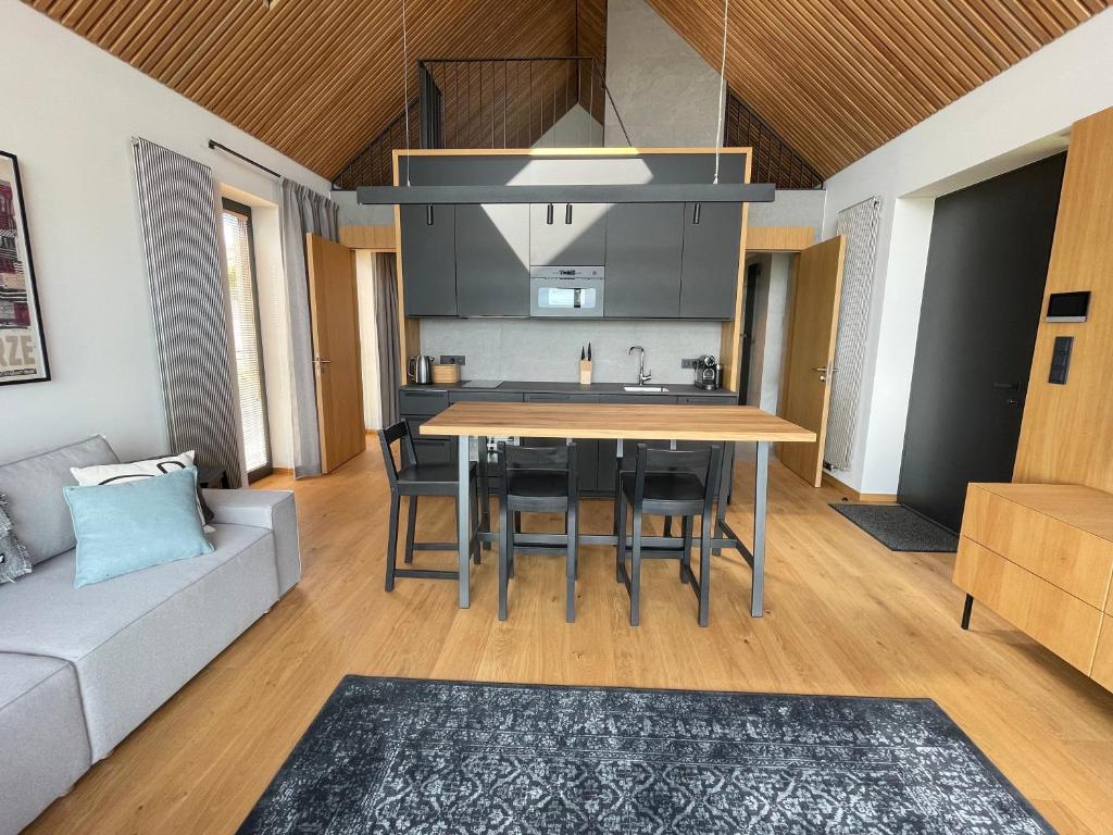 Posezení v ubytování Apartamenty Nero
