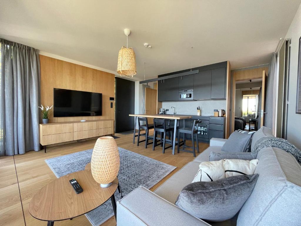 Posezení v ubytování Apartamenty Nero