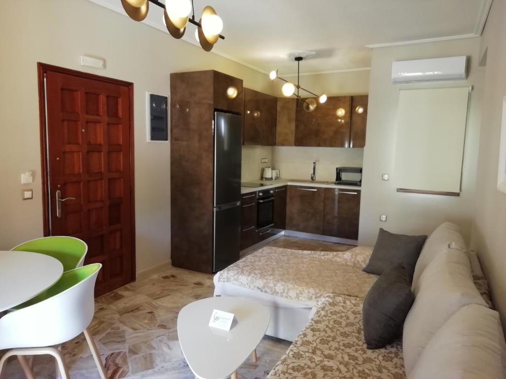 Kuchyň nebo kuchyňský kout v ubytování Monteduca Apartments