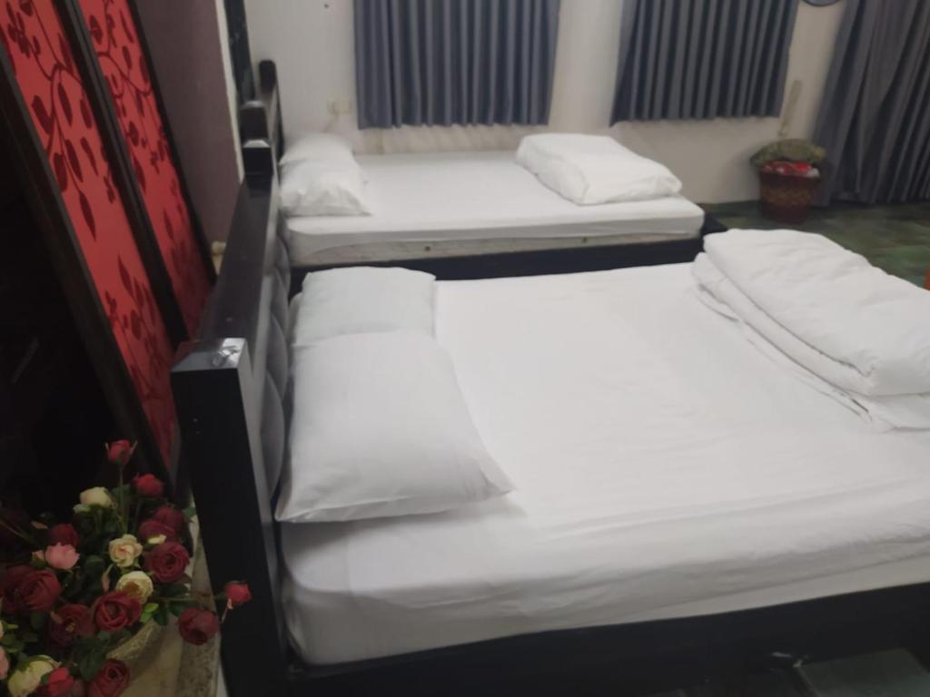 Postel nebo postele na pokoji v ubytování צימר מאיה