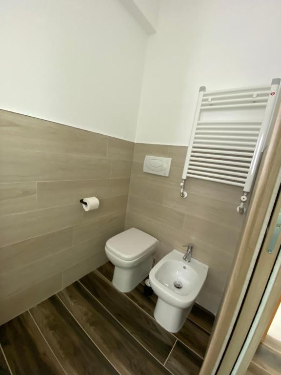 Koupelna v ubytování Manfredi Sea Room
