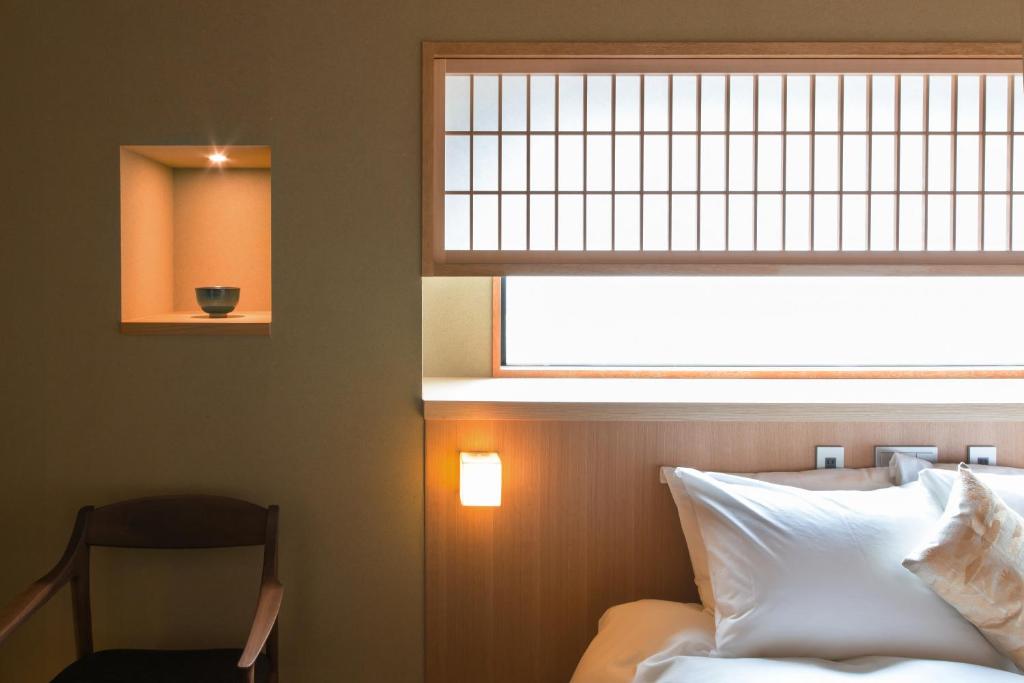 Gion Misen客房内的一张或多张床位