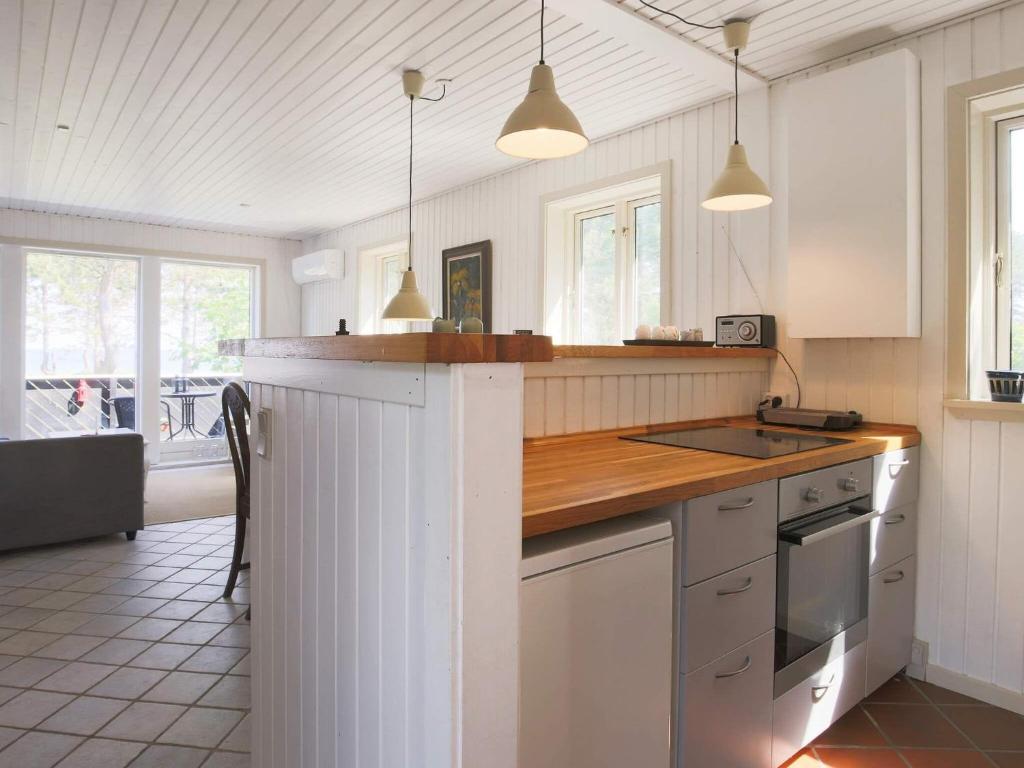 Kuchyň nebo kuchyňský kout v ubytování Holiday home Sjællands Odde XVIII