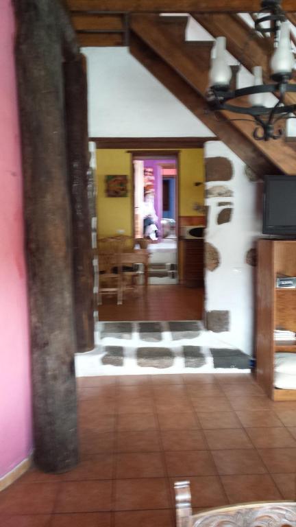 a view of a room with a dining room at Villa Rural Gloria´s in Haría
