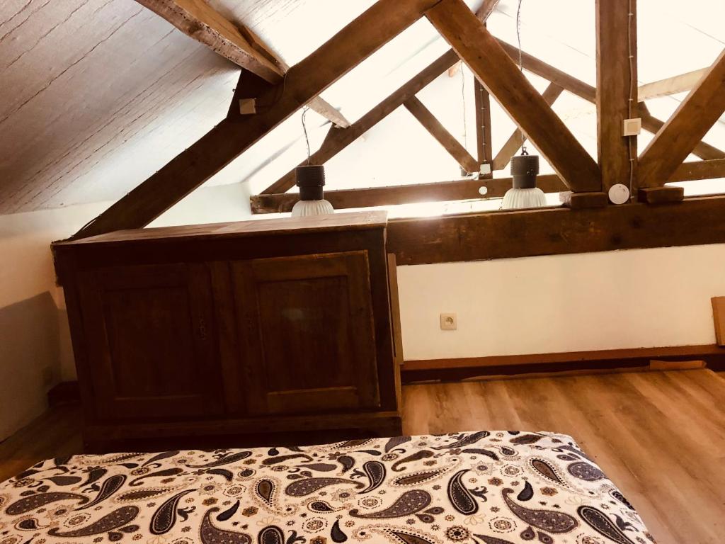 Postel nebo postele na pokoji v ubytování Gîte la mosane