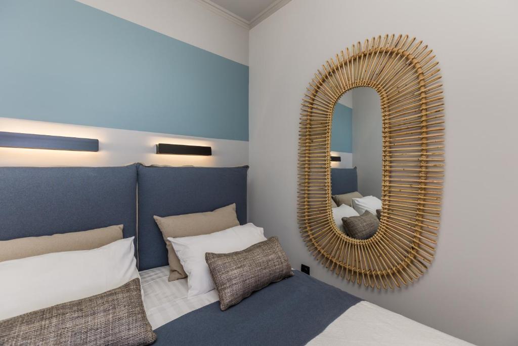 A bed or beds in a room at Villa Di Capri