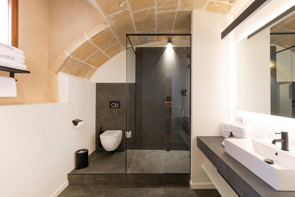 Koupelna v ubytování Hotel Can Cirera