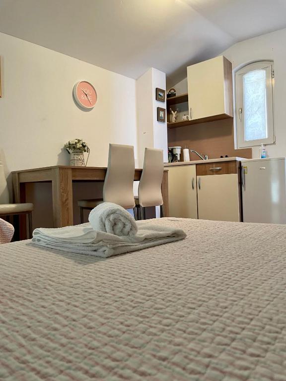 Kuchyň nebo kuchyňský kout v ubytování Studio Apartmani Kremić
